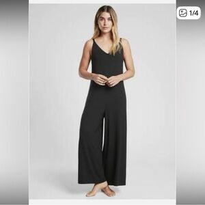 Athleta Nighttime Bliss Sleep Romper - Black